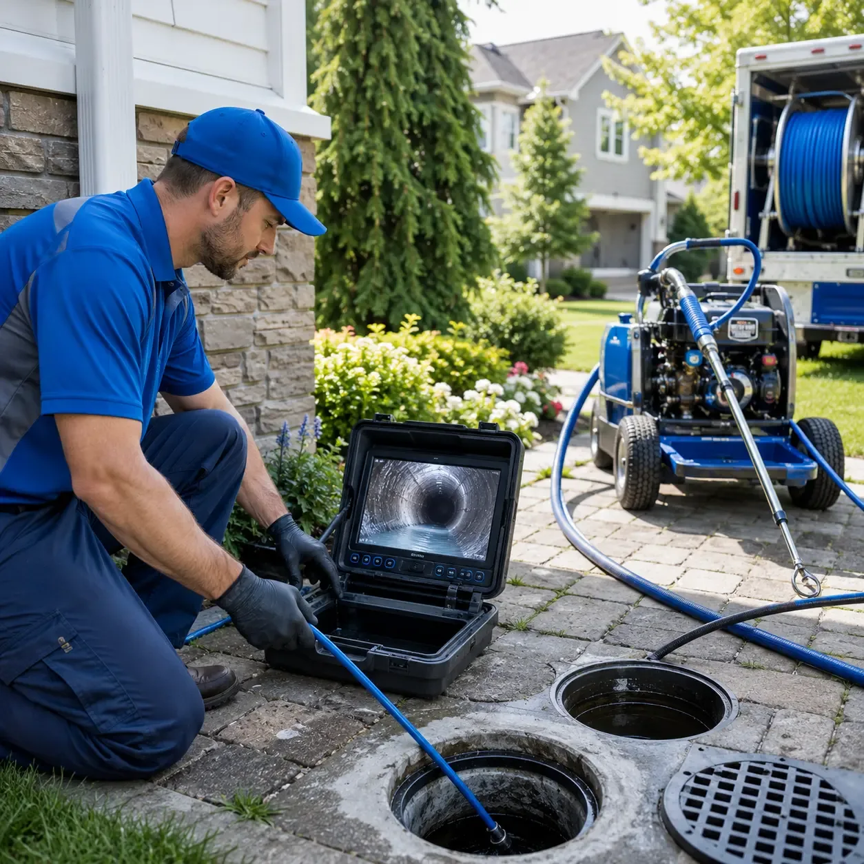 Outdoor drain cleaning professionals serving Iron Ridge, WI